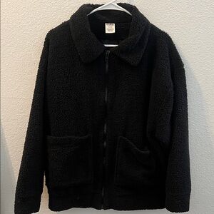 Pink by Victoria secret Black Sherpa Jacket